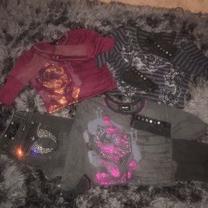 Miss Me Bundle: 1 x Black Jeans and 3 Thermals